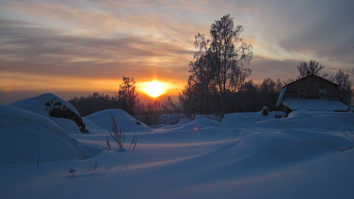 morning winter snow cold sunrise frost russia siberia tomsk