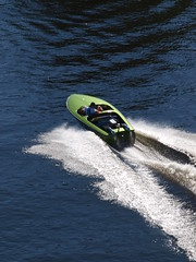 Speedboat on the Nepean River