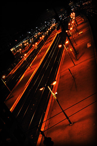 light france lines station rose night gare lumière north petal rails co sortie lille nuit cog quai nord lignes flandres coline rosepetal pcl garang vignetage colinegarang