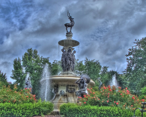 park fountain downtown ct hartford hdr corning bushnell