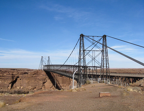 arizona abandoned historic cameron suspensionbridge