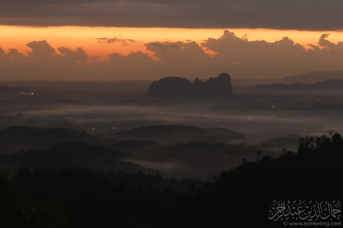panorama fog sunrise sungailembing bukitpanorama