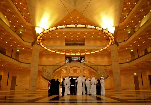 light art museum architecture gold pei islamic doha qatar