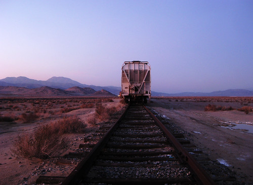 california railroad sunset art digital train landscape photography photo desert tracks trona canonpowershotsd1100is