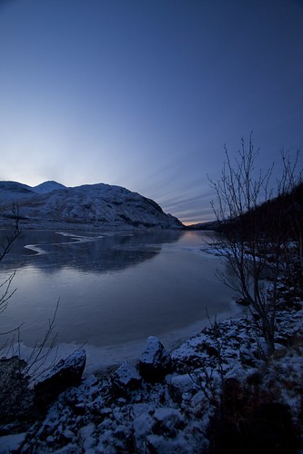 blue winter sunset snow scotland frozen raw glenfinnan
