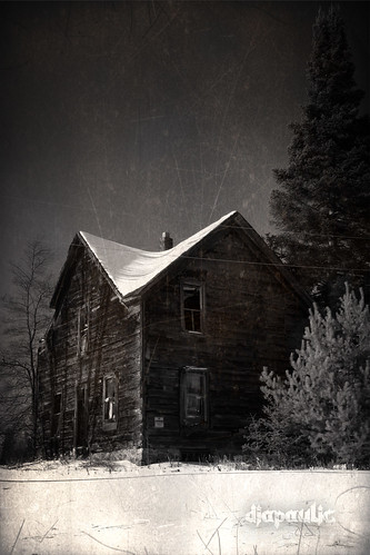 winter sky blackandwhite bw house snow abandoned home wisconsin farmhouse landscape decay beautifuldecay marathoncounty omot