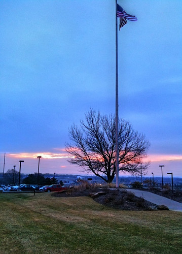 cameraphone sky clouds sunrise flag hdr
