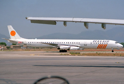 Scanair DC-8-63 SE-DBL PMI 23/07/1988