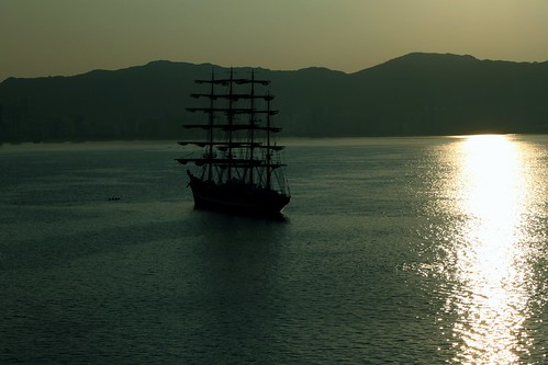 morning sun sunrise mexico bay riviera ship russia mexican acapulco sail tall rise russian ussr cadet konomark