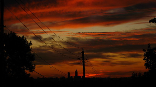 sunset sky orange night dusk canonsd900