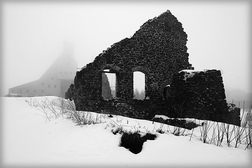 old winter 2 blackandwhite bw white snow black abandoned up quincy ruins mine decay michigan 4 ruin mining 365 upperpeninsula boiler shaft coppercountry keweenaw quincymine project365 dps365