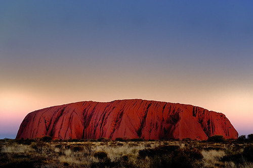 sunset red nature rock geotagged nikon australia center clear outback inside uluru gps australien nikkor ayers australie 2470 d700