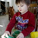 sequoia at his favovrite play doh station
