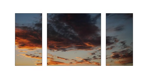 blue sunset sky panorama orange sun clouds digital canon germany geotagged deutschland himmel ixus blau 50 spargel triptychon reilingen geo:tool=yuancc geo:lat=49290496 geo:lon=8597145