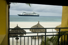 Cruise Ship from our Balcony