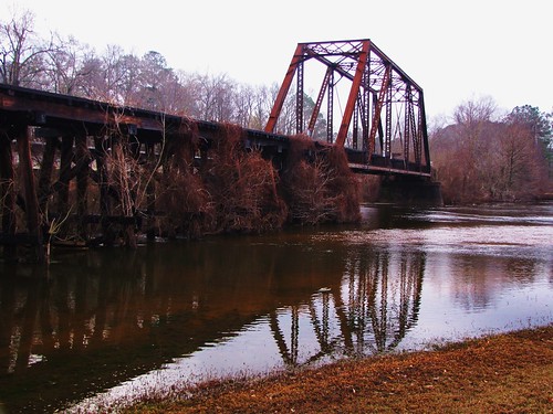 wood travel bridge trees usa reflection green nature water canon landscapes scenery texas view state south peaceful powershot daytime tranquil trainbridge sx10is waltphotos