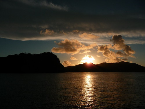 sunset clouds boat holidays sailing caribbean 2009