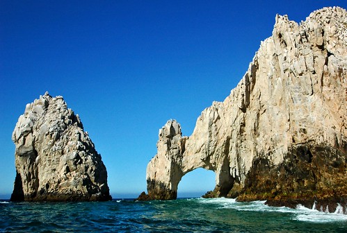 ocean sea seascape nature mexico rocks arch horizon cliffs cabosanlucas