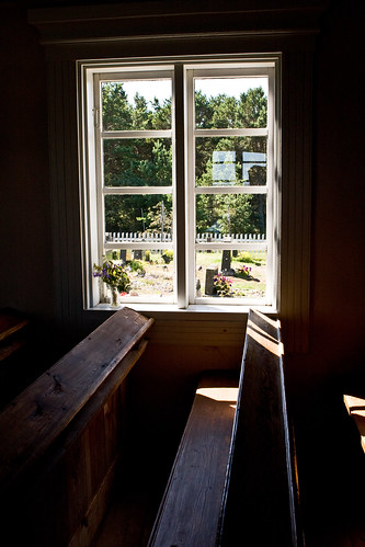 church window finland bench chapel jurmo länsiturunmaa