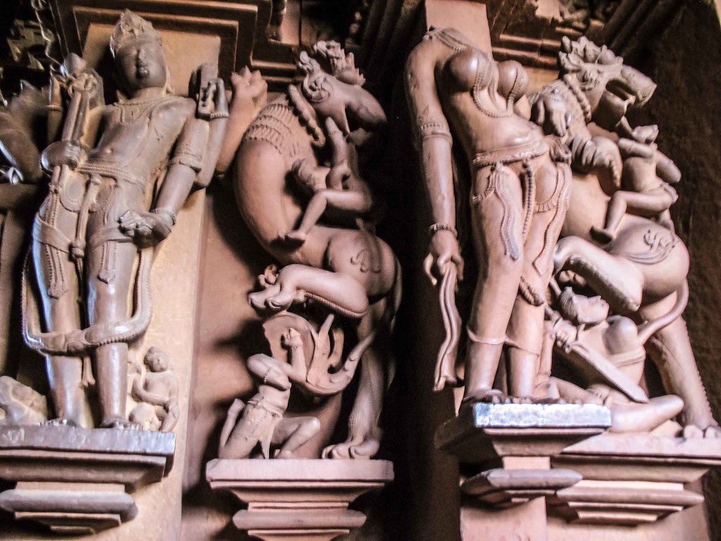 Stone Carvings at Khajuraho Temples Group