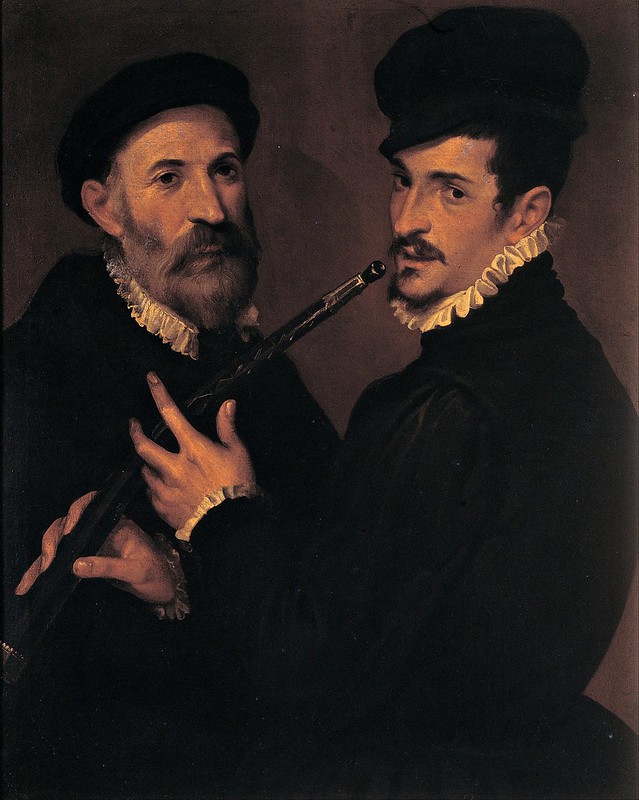 Bartolomeo Passerotti - Double portrait of musicians (c.1577)