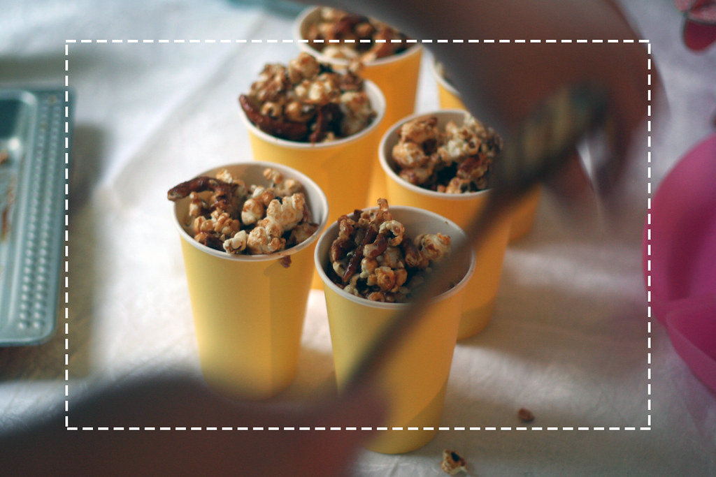 oscar buffet 2014: popcorn mit karamell & salzbrezeln