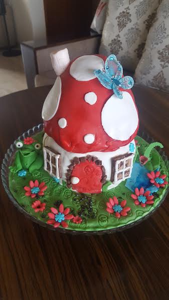Toadstool House Theme Cake by Ritika Devdhar