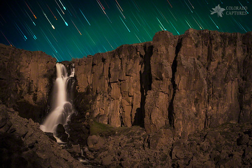 sky moon green nature water night stars landscape waterfall colorado canyon falls moonlight allrightsreserved startrails greenglow creede arcturus northclearcreekfalls airglow coloradocaptures mikeberenson copyright2013bymikeberenson cometlikestartrails