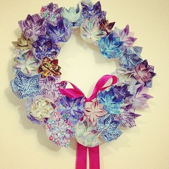 Loving my lotus origami wreath <3 <3