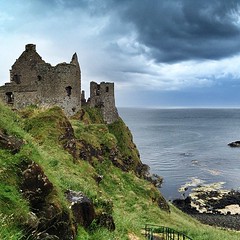 Foreboding skies at Dunluce Castle, Co Antrim