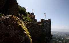 Mossy castle walls