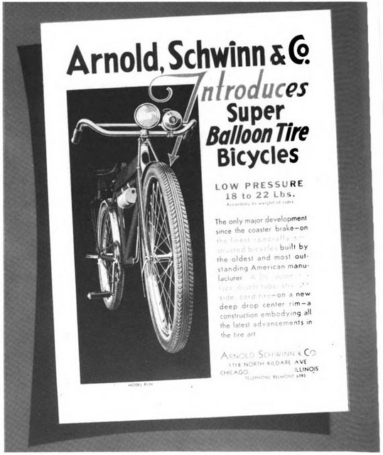 Schwinn Balloon Tire Ad 1933