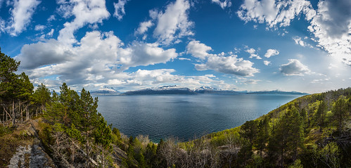 winter summer panorama mountain cold nature norway canon landscape high warm day arctic fjord lofoten 1740 narvik fjell nordland ofoten evenes pwpartlycloudy