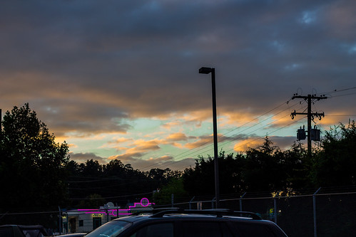 sunset clouds evening parkinglot tennessee cleveland clevelandtn