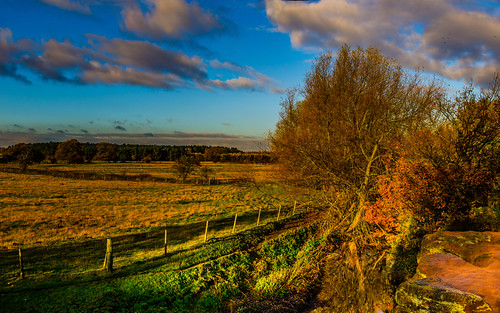 sky reflection field clouds fence river landscape countryside scenery scenic nottinghamshire nikon35mmf18 nikond5100