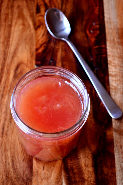 Recipe for Rhubarb and Ginger Jam