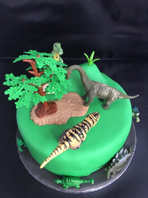 Dinosaurs Themed Cake by The Wickedly Indulgent Cake Company