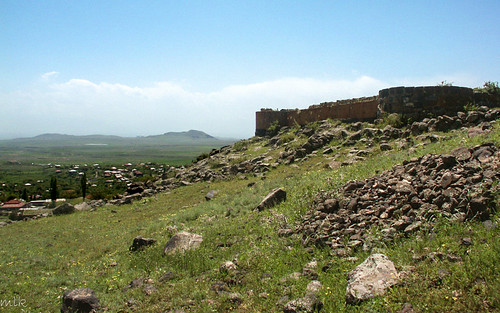 2006 armenia kosh architecture castle landscape nature rock village wall aragatsotn