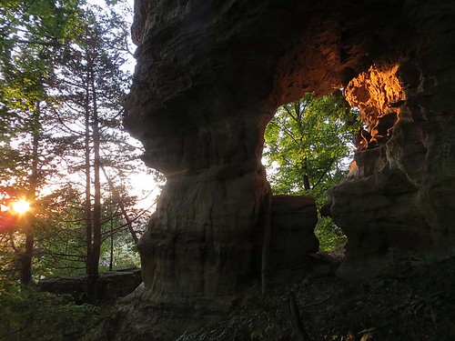 sunset nature wisconsin rocks arches