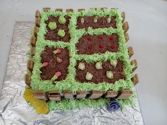 Vegetable Garden Themed Cake by Resham Naveed