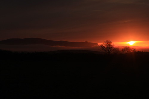 ireland sunset red donegal ballyshannon
