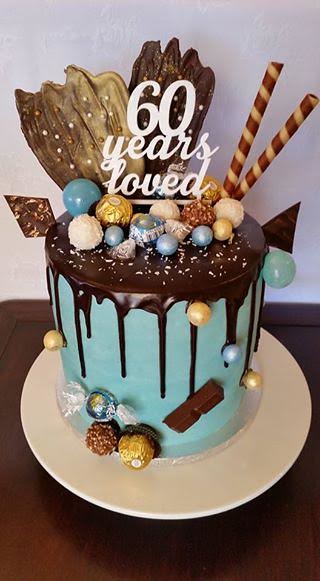 Double Barrel All Chocolate Drip Cake by Sunet Heydenrych of @CakesbySune