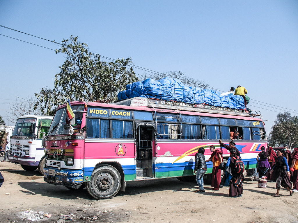 Bus at Bodhgaya