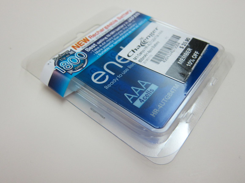 Eneloop Rechargeable AAA Battery Pack - Packaging