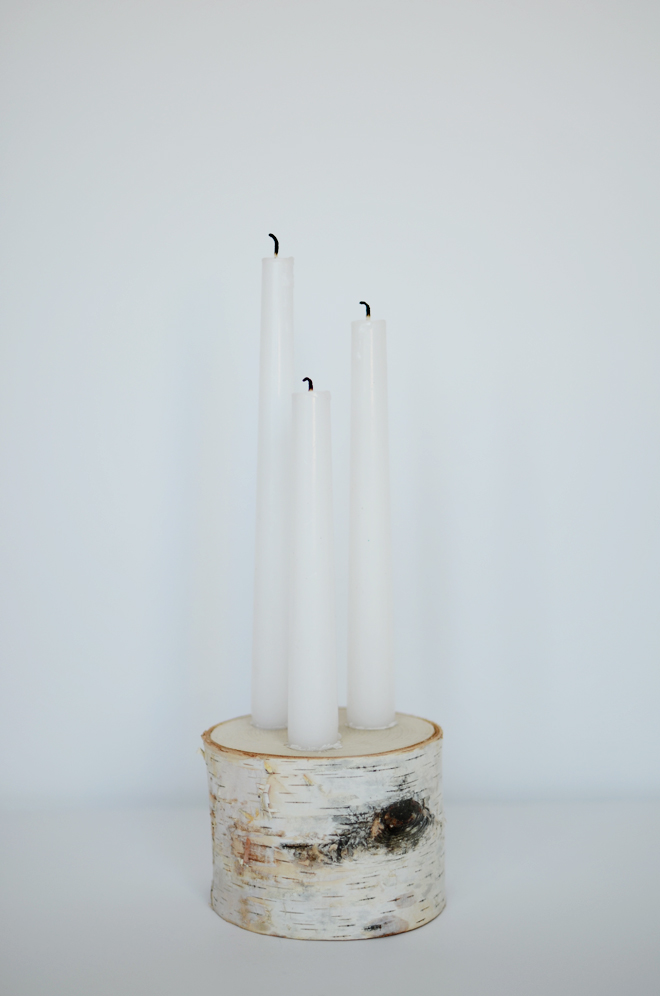 birch candlestick