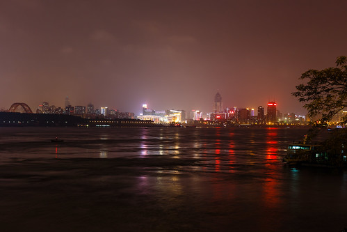 china night canon river evening cloudy yangtzeriver wuhan hubei changjiang 6d wuchang hankou hanyang canon6d lightroom5