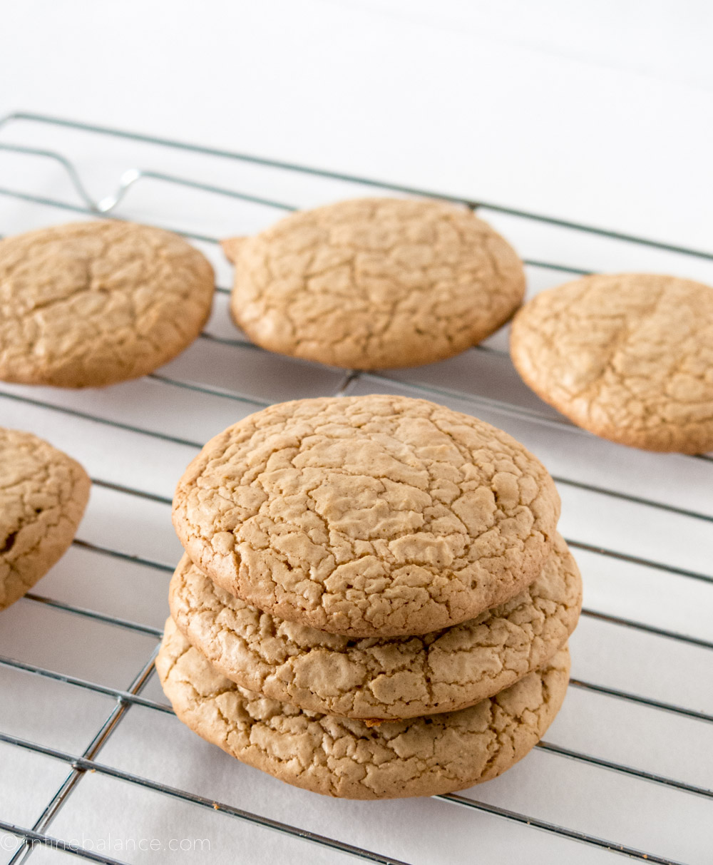 Peanut Butter Crinkle Cookies | www.infinebalance.com #gluten-free #recipe