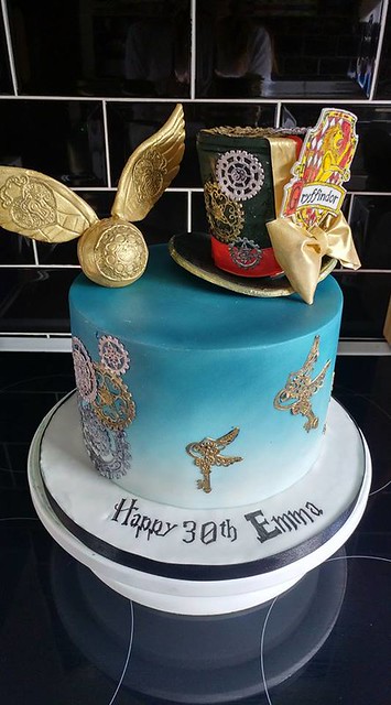 Steampunk Harry Potter Cake by Leanne Kerr of Little Cakes Of Art