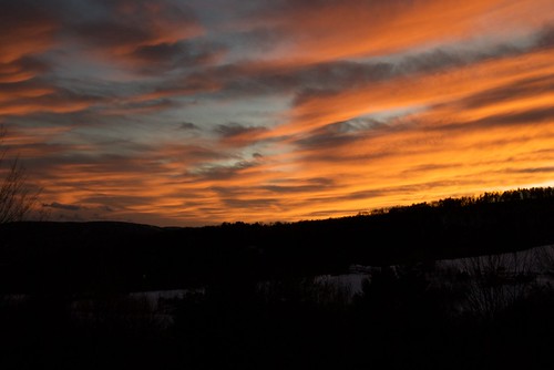 sunset usa clouds landscape vermont place quechee