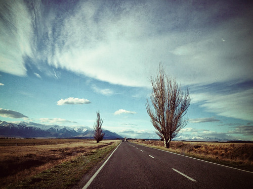 road trip travel newzealand sky tree mobile clouds photography countryside phone images getty iphone iphone5